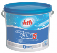 hth Maxitab Action 5  Многофункциональные таблетки стабилизированного хлора 5 в 1, 200 гр. 5 кг